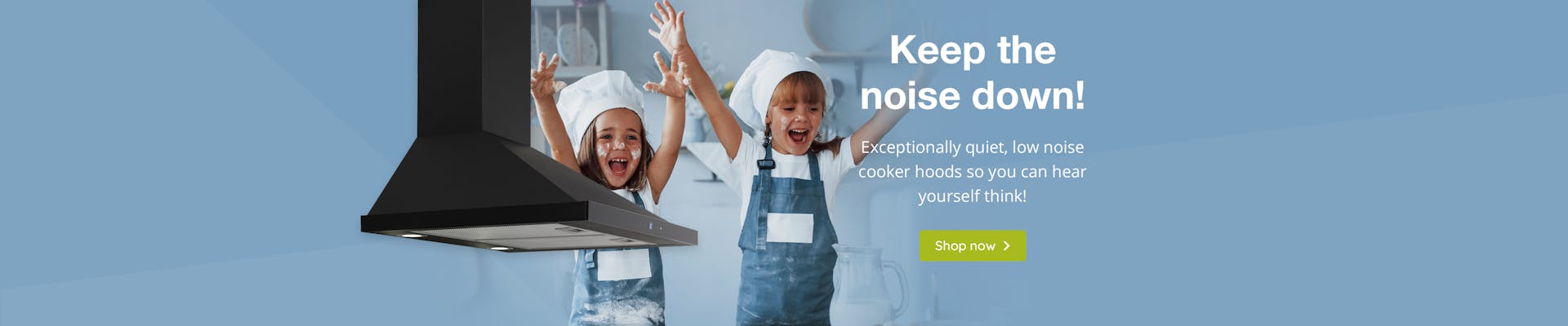 Quiet cooker hoods