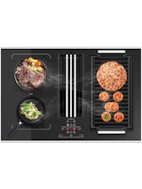 Innocenti ART29190 Futura 77cm ICON Flex Venting Induction With Downdraft Stainless Steel