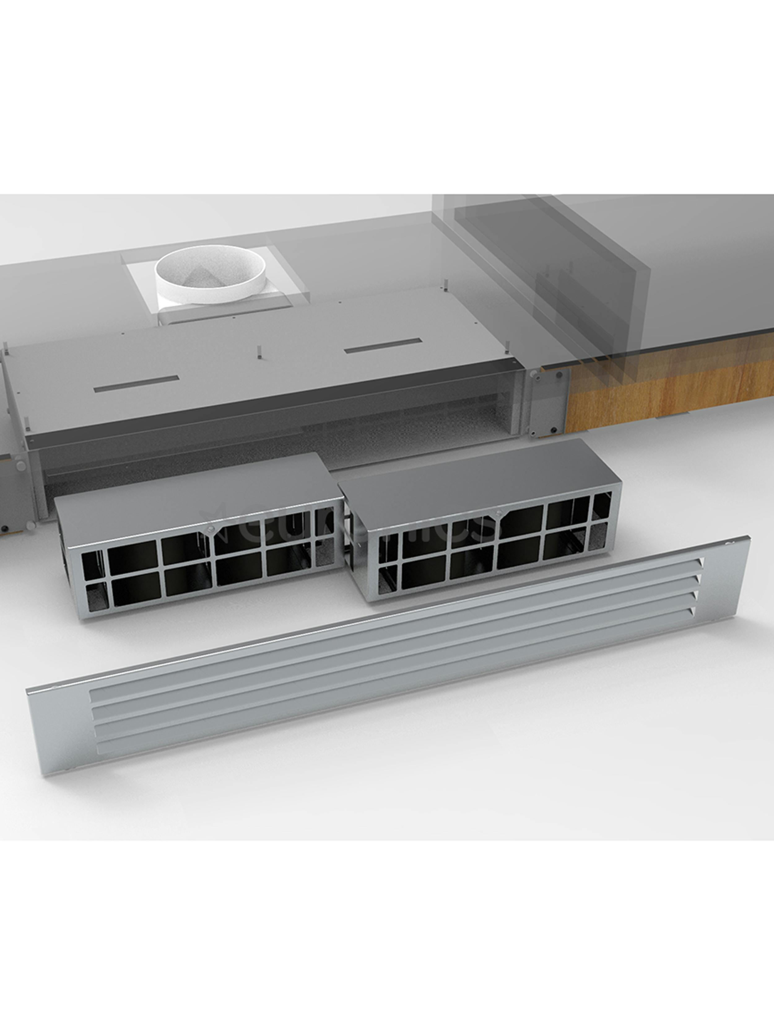 downdraft extractor recirculation