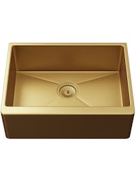 Innocenti UM60GOLD Single Bowl Undermounted Kitchen Sink Gold