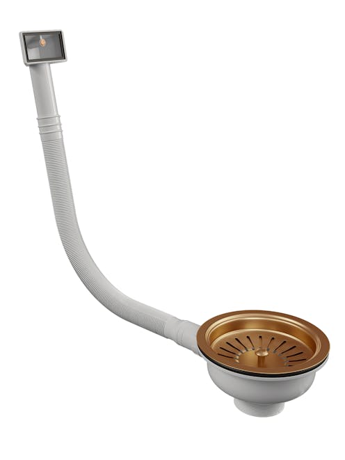 Innocenti PTDS-C Basket Strainer with Rectangular Overflow Copper