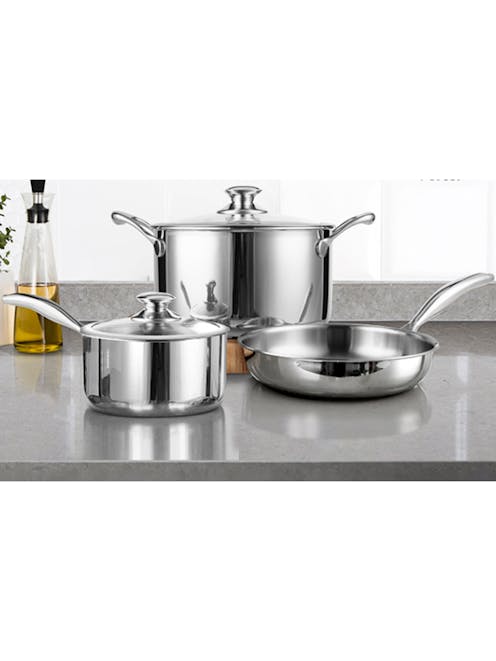MyAppliances ART00824 Induction / Ceramic 3 Piece Pan Set