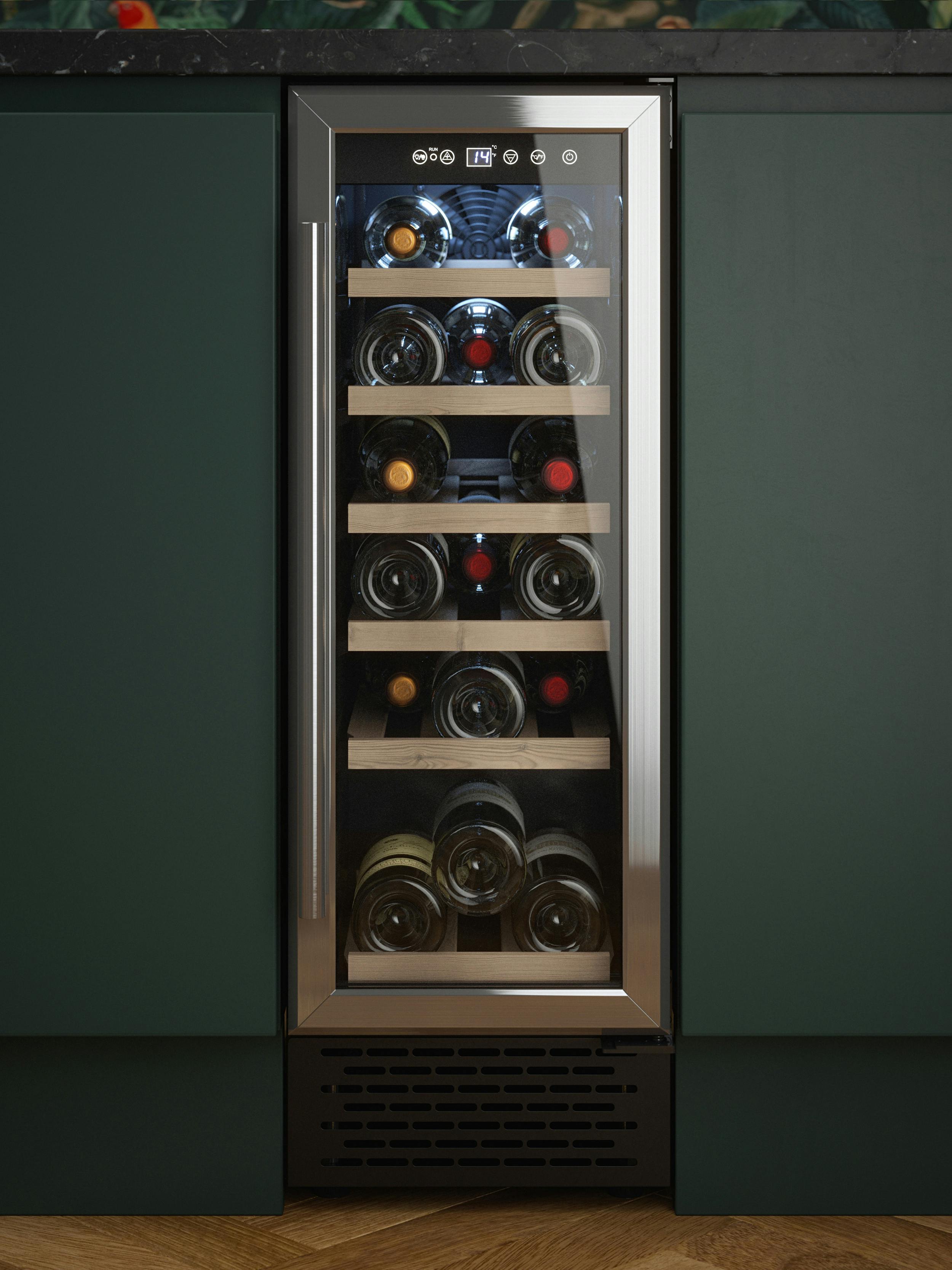 EDESA 30cm Stainless Steel Wine Cooler