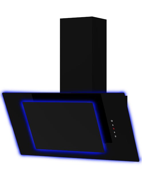 EDESA ART283102 70cm Led Halo Angled Glass Cooker Hood
