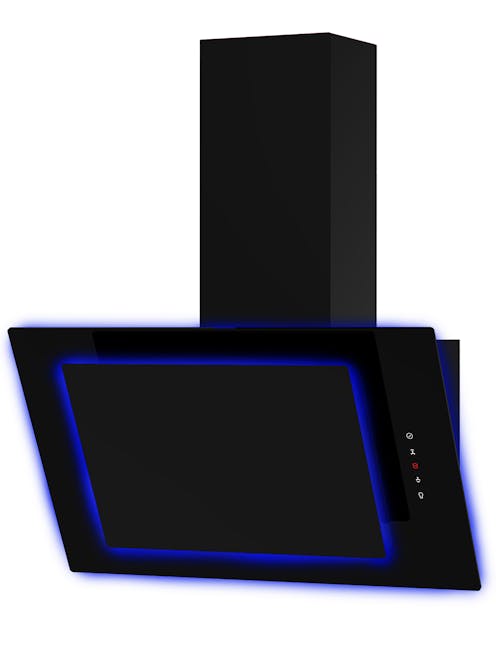 Innocenti ART283101 60cm Aurora Led Halo Angled Glass Cooker Hood