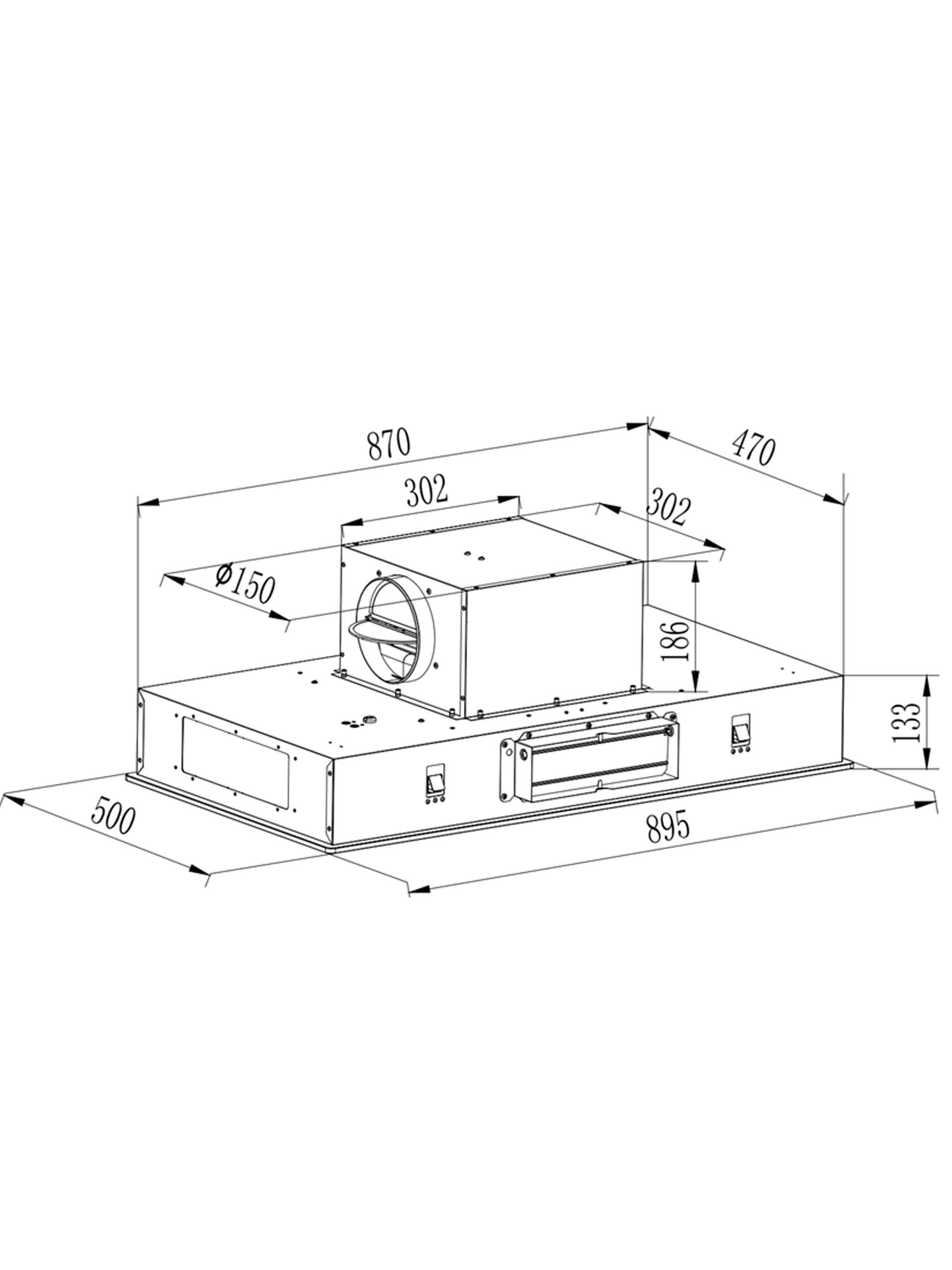 innocenti cooker hood 90cm