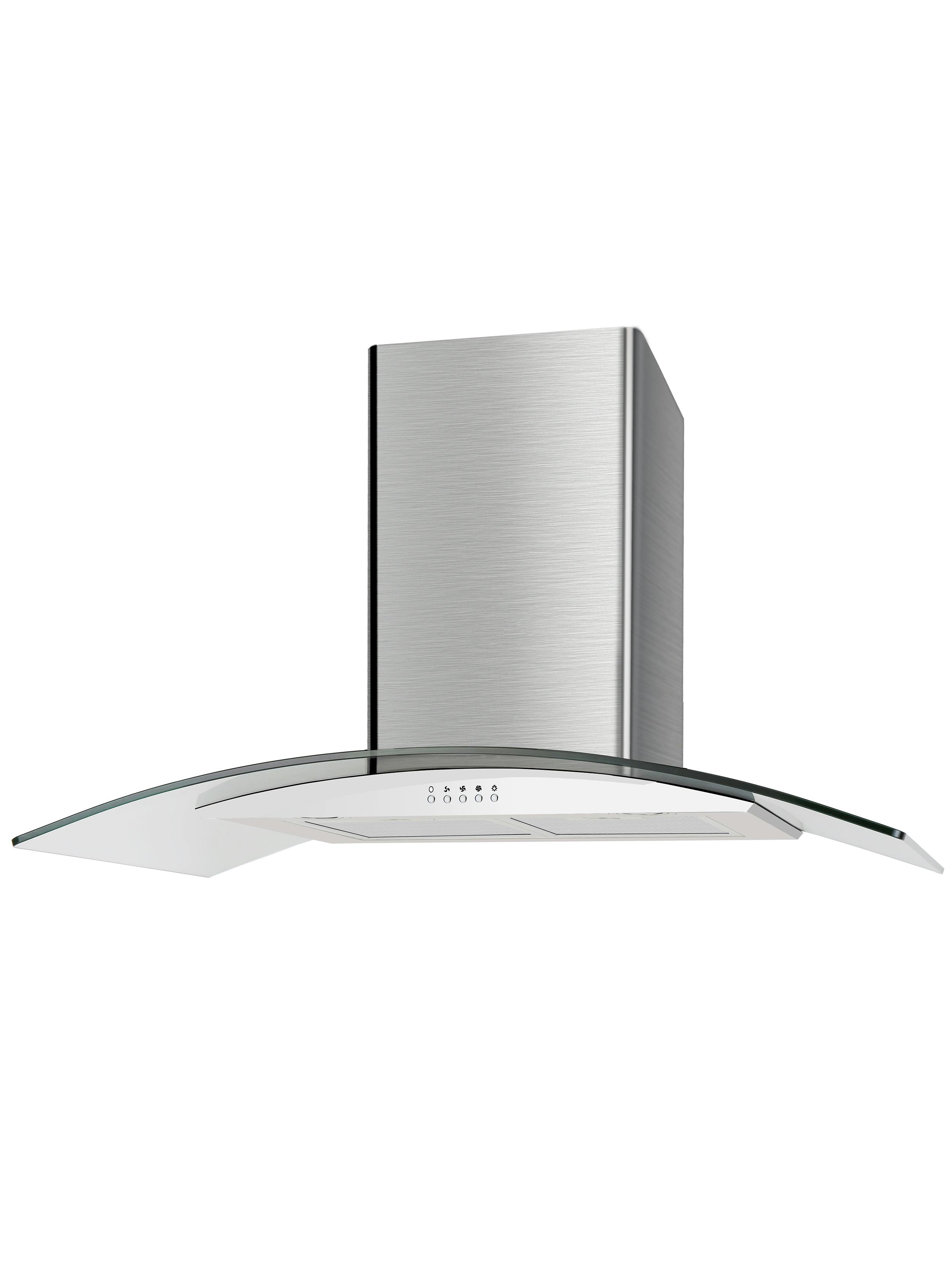 Glass cooker hood deals 90cm