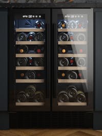Innocenti ART29645 60cm Black Twin Door Wine Cooler