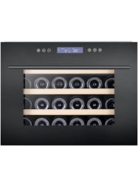 Edesa ART29647 60cm Built In Column Black Glass Wine Cooler