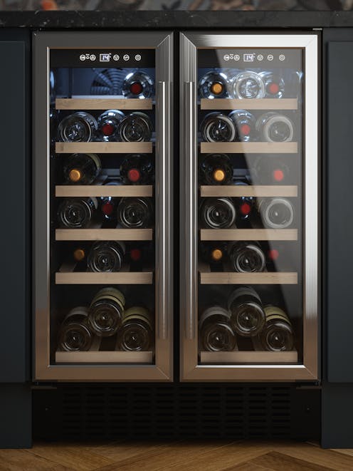 Innocenti ART29644 60cm Stainless Steel Twin Door Wine Cooler