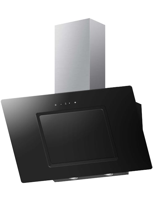 Cata ART283110 90cm Black Angled Glass Cooker Hood