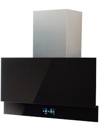 Innocenti 90cm Vertical Black Glass Cooker Hood