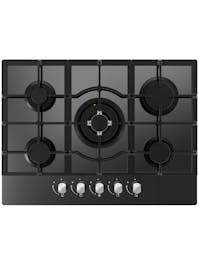 Cata ART289102 70cm Gas on Glass Hob Black