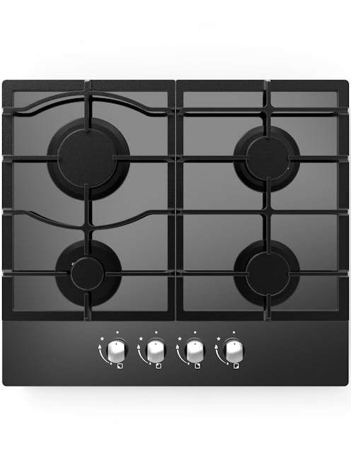 Cata ART289101 60cm Gas on Glass Hob Black