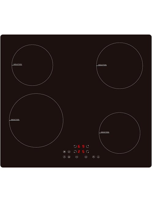 MyAppliances ART291003 60cm 4 Zone Induction Hob Black