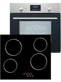 MyAppliances Single Fan Oven and Ceramic Hob Pack Stainless Steel